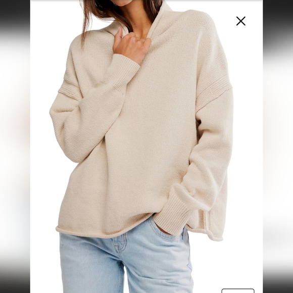 We The Free Sweaters - NWOT WE THE FREE TORRES ROLL NECK SWEATER IN SUGAR SWIZZIE